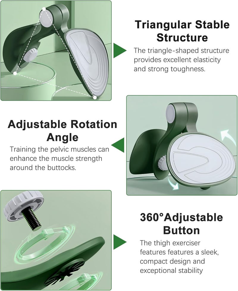 TINRIEF Kegel Exerciser, Pelvic Floor Muscle Exercise Devices for Women, Inner Thigh Exerciser Leg Workout Equipment Thigh Trainer for Male Hip Trimmer Inner Thigh Toner Workout - Image 2